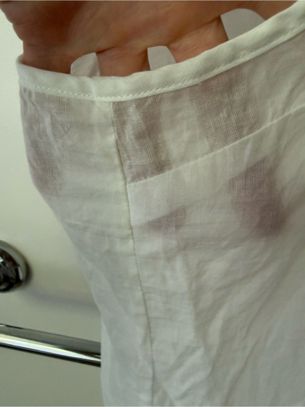 Veronica Beard white cotton chemise - Picture 5 of 6